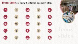 Icons Slide Clothing Boutique Business Plan BP SS