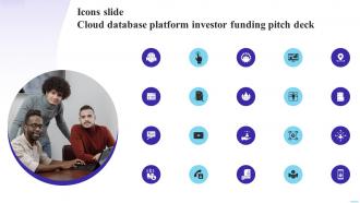 Icons Slide Cloud Database Platform Investor Funding Pitch Deck