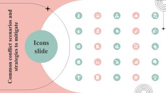 Icons Slide Common Conflict Scenarios And Strategies To Mitigate