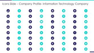 Icons slide company profile information technology company