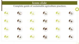 Icons Slide Complete Guide Of Sustainable Agriculture Practices
