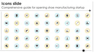Icons Slide Comprehensive Guide For Opening Shoe Manufacturing Startup