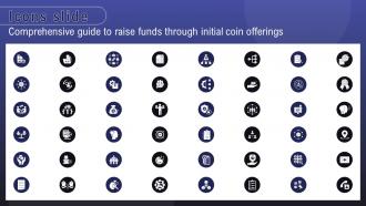 Icons Slide Comprehensive Guide To Raise Funds Through Initial Coin Offerings BCT SS Icons Slide Comprehensive Guide To Raise Through Initial Coin Offerings BCT SS
