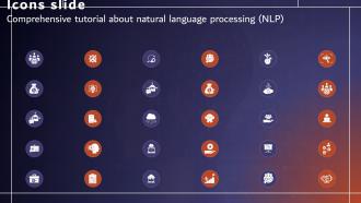 Icons Slide Comprehensive Tutorial About Natural Language Processing NLP  AI SS V