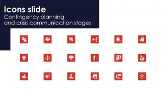 Icons Slide Contingency Planning And Crisis Communication Stages
