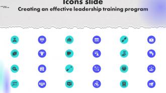 Icons Slide Creating An Effective Leadership Training Program