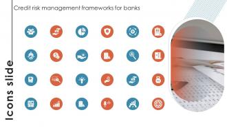 Icons Slide Credit Risk Management Frameworks For Banks