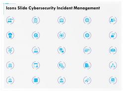 Icons slide cybersecurity incident management r146 ppt file aids