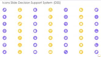 Icons Slide Decision Support System DSS