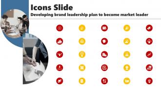 Icons Slide Developing Brand Leadership Plan To Become Market Leader