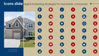 Icons Slide Digital Marketing Strategies For Real Estate Companies MKT SS V