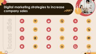 Icons Slide Digital Marketing Strategies To Increase Company Sales MKT SS V
