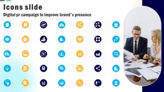 Icons Slide Digital PR Campaign To Improve Brands Presence MKT SS V