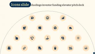 Icons Slide Duolingo Investor Funding Elevator Pitch Deck