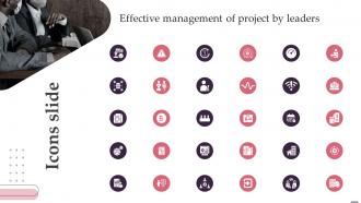 Icons Slide Effective Management Of Project By Leaders
