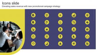 Icons Slide Elevating Sales Revenue With New Promotional Campaign Strategy Strategy SS V