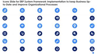 Icons slide erp system framework implementation to keep business date organizational