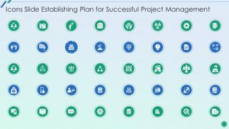 Icons Slide Establishing Plan For Successful Project Management
