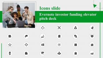 Icons Slide Evernote Investor Funding Elevator Pitch Deck