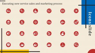 Icons Slide Executing New Service Sales And Marketing Process Ppt Slides Backgrounds
