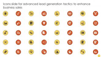 Icons Slide For Advanced Lead Generation Tactics To Enhance Business Sales Strategy SS V