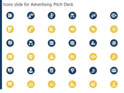 Icons slide for advertising pitch deck ppt powerpoint presentation inspiration visual aids