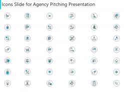 Icons slide for agency pitching presentation ppt microsoft
