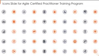 Icons Slide For Agile Certified Practitioner Training Program