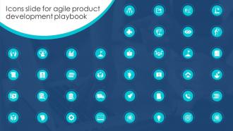 Icons Slide For Agile Product Development Playbook