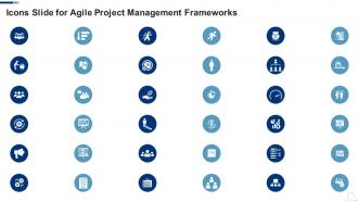 Icons Slide For Agile Project Management Frameworks