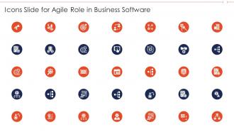 Icons slide for agile role in business software