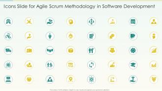 Icons Slide For Agile Scrum Methodology In Software Development Ppt Slides