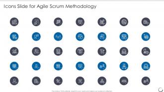 Icons Slide For Agile Scrum Methodology