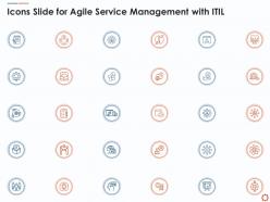 Icons slide for agile service management with itil ppt pictures