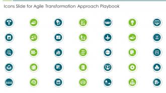 Icons Slide For Agile Transformation Approach Playbook