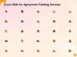 Icons slide for agreement painting services ppt powerpoint presentation icon inspiration