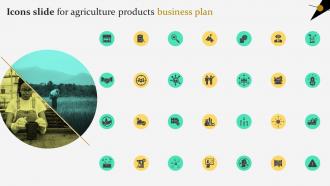 Icons Slide For Agriculture Products Business Plan BP SS