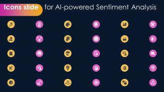 Icons Slide For Ai Powered Sentiment Analysis AI SS