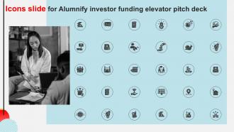 Icons Slide For Alumnify Investor Funding Elevator Pitch Deck