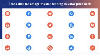Icons Slide For Amagi Investor Funding Elevator Pitch Deck