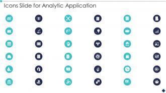Icons Slide For Analytic Application Ppt Portrait
