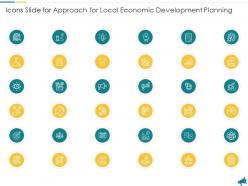 Icons slide for approach for local economic development planning