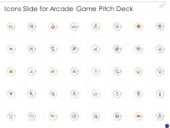 Icons slide for arcade game pitch deck ppt powerpoint presentation file icon
