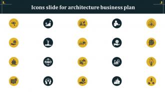 Icons Slide For Architecture Business Plan BP SS