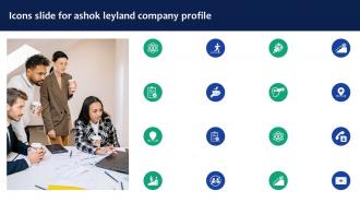 Icons Slide For Ashok Leyland Company Profile Ppt Professional CP SS