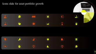 Icons Slide For Asset Portfolio Growth Ppt Powerpoint Presentation Diagram Graph Charts