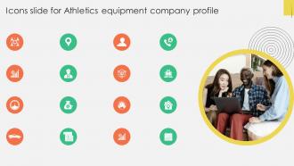 Icons Slide For Athletics Equipment Company Profile CP SS V