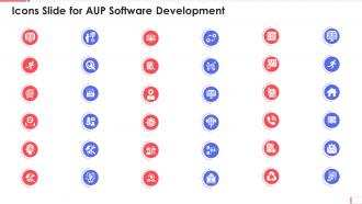 Icons slide for aup software development