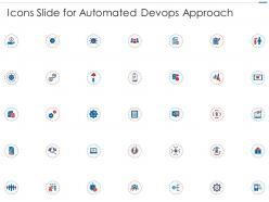 Icons slide for automated devops approach ppt slides background designs