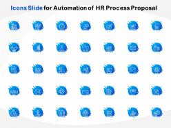 Icons Slide For Automation Of HR Process Proposal Ppt Powerpointgallery Visual Aids